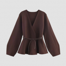 Clara | Bow-Tie Knitted Cardigan