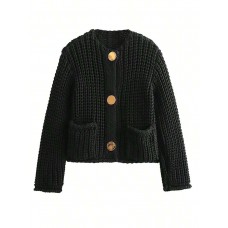 Clara | Cropped Knit Cardigan